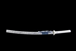 Alternative view of Azure Snow Silver Scale - Kézzel Kovácsolt Katana 1045-ös szénacélból