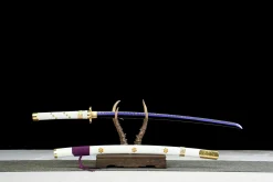Alternative view of White Celestial - Kézzel Kovácsolt Katana 1045-ös szénacélból