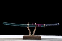 Azure Deep Gold - Kézzel Kovácsolt Katana 1065-ös szénacélból