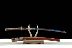 Alternative view of Crimson Flame (天绝) - Kézzel Kovácsolt Katana 1065-ös szénacélból