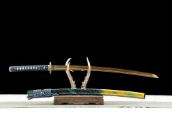 Alternative view of Ice and Flame - Kézzel Kovácsolt Katana 1065-ös szénacélból