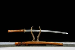 Alternative view of Obsidian Inferno - Kézzel Kovácsolt Katana 1065-ös szénacélból