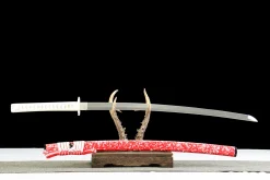 Alternative view of Wrathful Flame - Kézzel Kovácsolt Katana 1065-ös szénacélból
