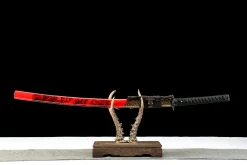 Scarlet Phantom - Kézzel Kovácsolt Katana 65Mn Spring Steelból