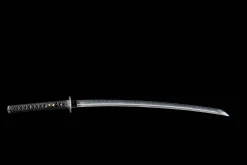 Alternative view of A Sötét Éjszaka Szuverénje - Kézzel Kovácsolt Katana Agyagedzetett damaszkuszi acélból