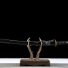Golden Ink Feather - Kézzel Kovácsolt Katana Agyagedzetett damaszkuszi acélból
