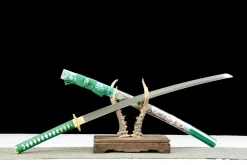 Alternative view of Wind Strike Tiger - Kézzel Kovácsolt Katana Agyagedzetett damaszkuszi acélból