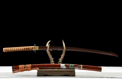 Ember Pattern - Kézzel Kovácsolt Katana Damaszkuszi acélból