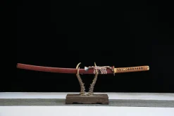 Flame Edge - Kézzel Kovácsolt Katana Damaszkuszi acélból