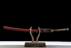 Crimson Gold Edge - Kézzel Kovácsolt Katana High Carbon Steelból