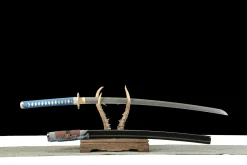 Alternative view of Azure Void - Kézzel Kovácsolt Katana Kézzel kovácsolt acélból
