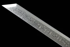 Alternative view of Damascus Iron - Kézzel Kovácsolt Chinese Dao Prémium damaszkuszi acélból
