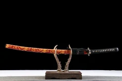 Golden Crimson Wave - Kézzel Kovácsolt Katana Sanmai laminált acélból