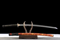 Alternative view of Golden Crimson Wave - Kézzel Kovácsolt Katana Sanmai laminált acélból