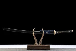 Black Gold Blue Silk - Kézzel Kovácsolt Katana T10 szerszámacélból