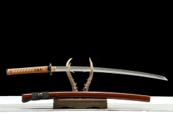 Alternative view of Brown Gleam - Kézzel Kovácsolt Katana T10 szerszámacélból