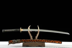 Alternative view of Dark Gold - Kézzel Kovácsolt Katana T10 szerszámacélból
