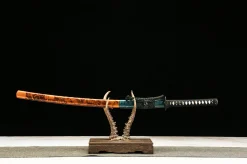 Dark Gold Radiance - Kézzel Kovácsolt Katana T10 szerszámacélból