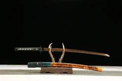 Alternative view of Dark Gold Radiance - Kézzel Kovácsolt Katana T10 szerszámacélból