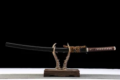 Dark Gold Weave - Kézzel Kovácsolt Katana T10 szerszámacélból