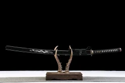Deep Ocean Gold Thread - Kézzel Kovácsolt Katana T10 szerszámacélból