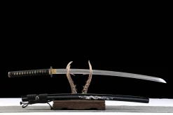 Alternative view of Deep Ocean Gold Thread - Kézzel Kovácsolt Katana T10 szerszámacélból