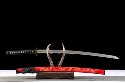 Alternative view of Flame Gold - Kézzel Kovácsolt Katana T10 szerszámacélból