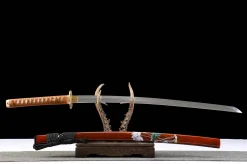 Alternative view of Scarlet Cherry Moon - Kézzel Kovácsolt Katana T10 szerszámacélból