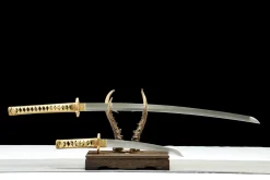 Silver Tide Set - Kézzel Kovácsolt Katana T10 szerszámacélból