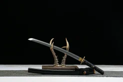 Alternative view of Silent Orchid - Kézzel Kovácsolt Wakizashi Kézzel kovácsolt acélból